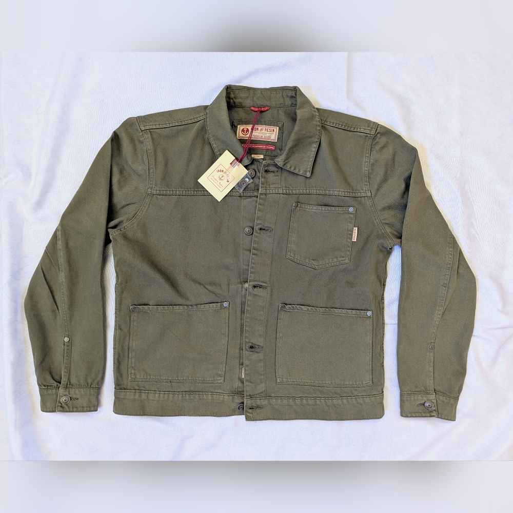 Iron And Resin Olive Green Men's Jacket